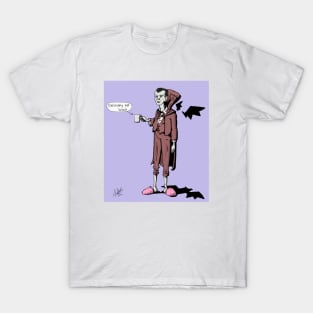 Dracula in Fluffy Slippers T-Shirt